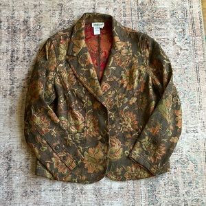 Vintage Coldwater Creek Floral Blazer